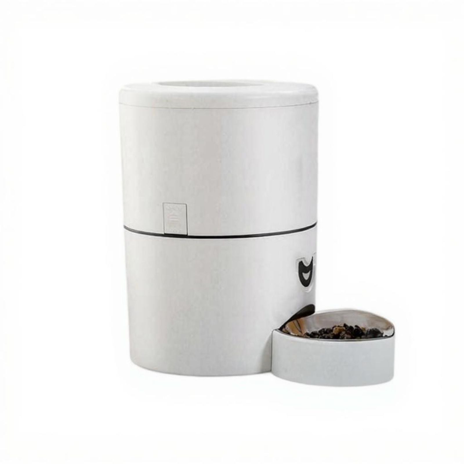 App-controlled pet feeder, timed meals
