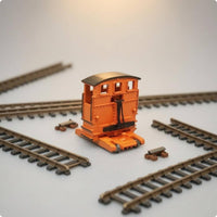 Static Shunting Locomotive Model Black Roof HO Scale Model Railroad Locomotive