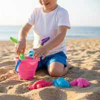Sand Pail and Set Heart-Shaped Handle Sand Toy Set for Sandbox, Outdoor