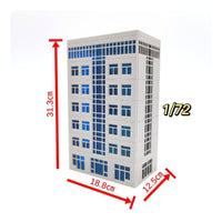 Hightall Building Model Blue Window Detailing Plastic Building Model
