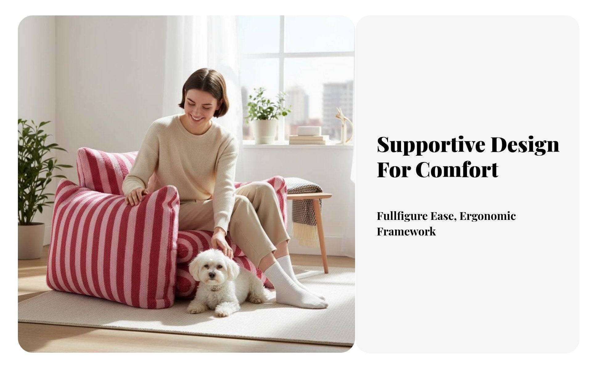 Human-Sized Dog Bed Morelaxationrn relaxationsign Indoor Furniture Multi-Functional superSoft for Pet Owners