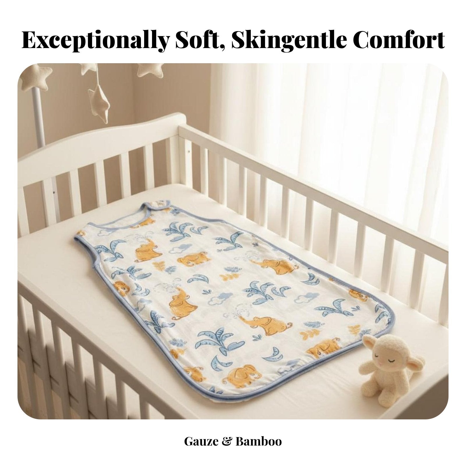 Sleeveless infant Swaddle Antithrash Design sleep bag Lightweight for Summer