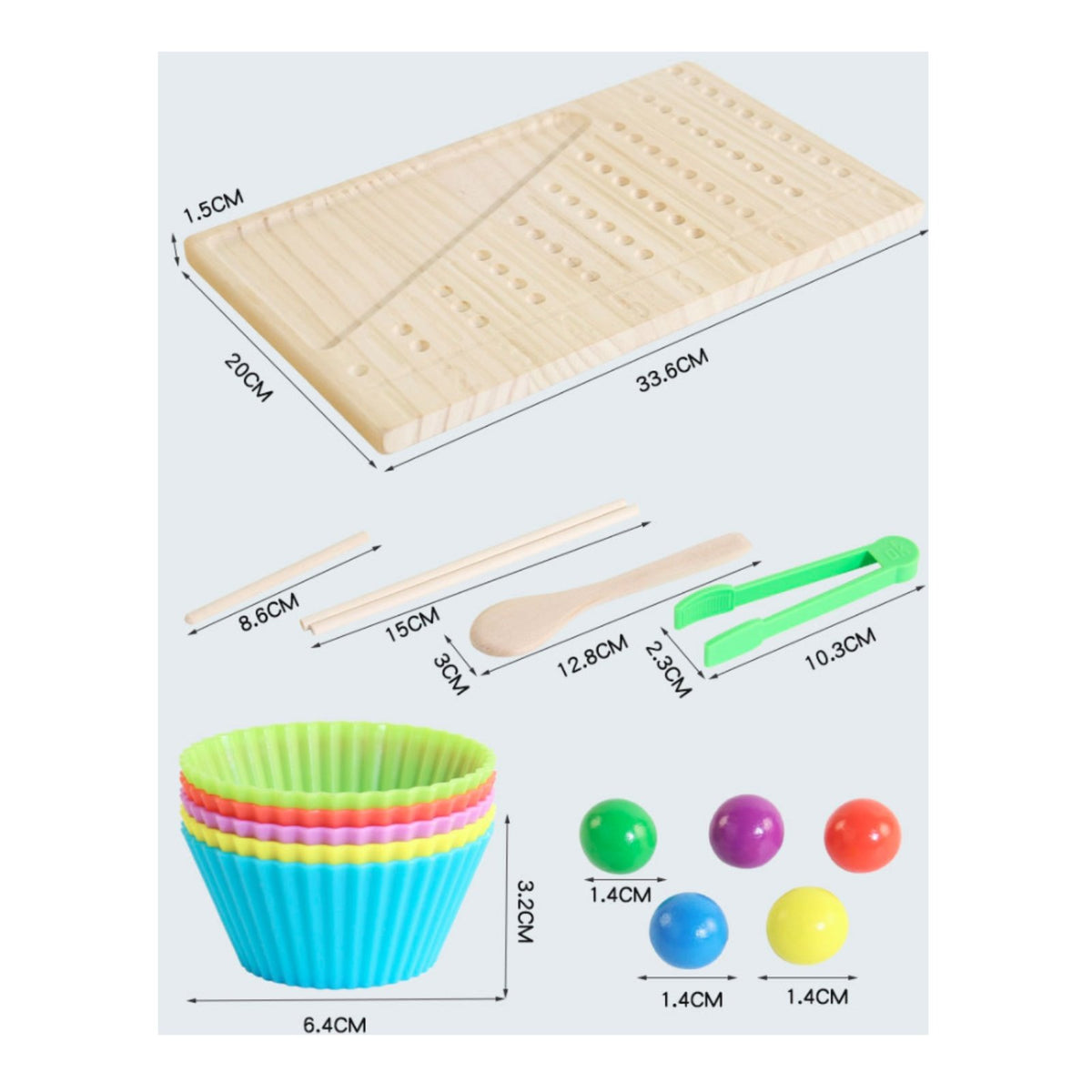 Counting Bead Game Fine Movement Skills Educational Bead Toy Number Learning