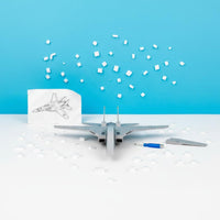 F-14 Tomcat Foam Glider Drop Resistant DIY Foam Aircraft Model for Outdoor, Kids