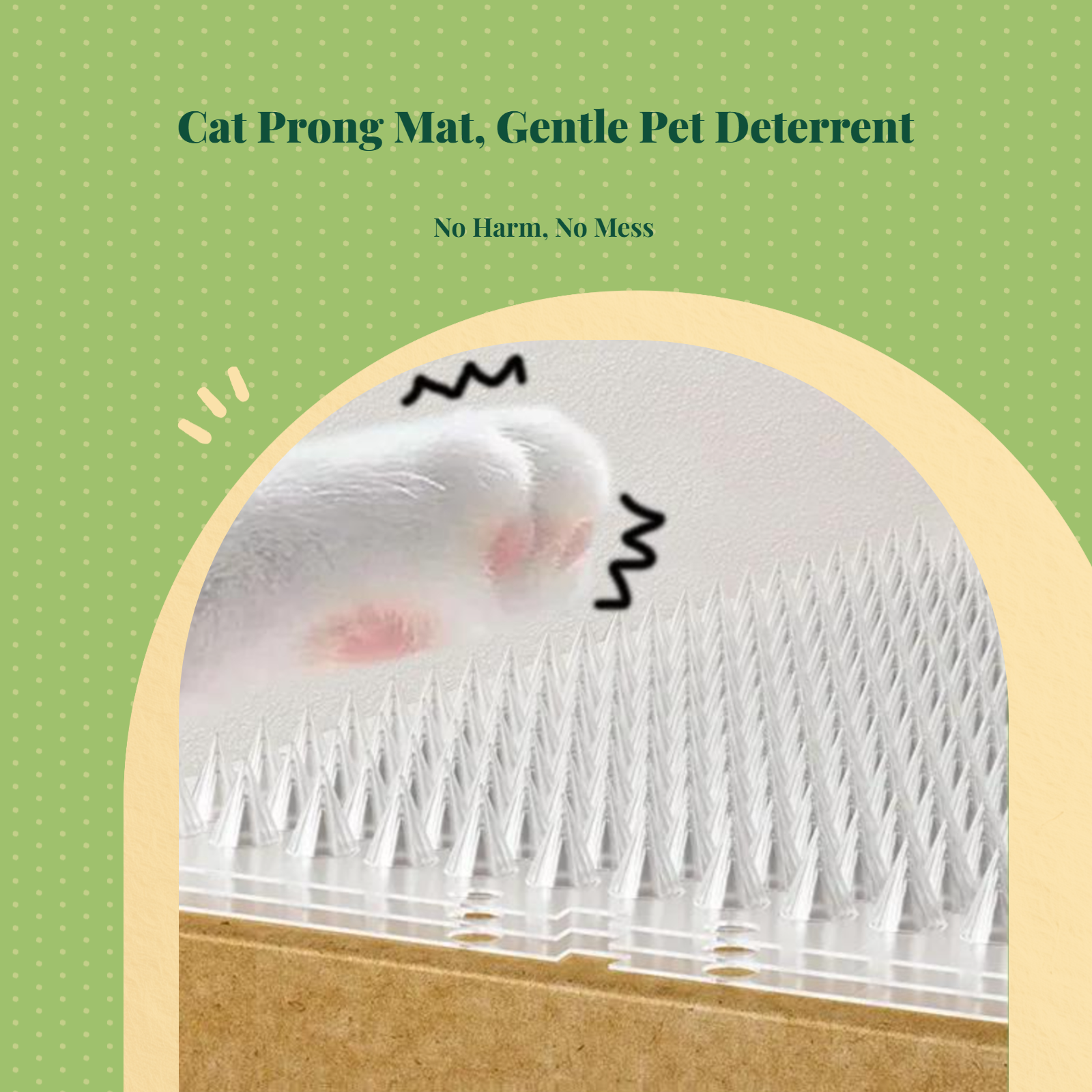 Cat Deterrent Prong Mat for Sofa, Bed & Couch Guard
