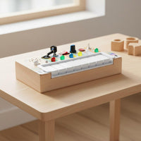 Piano Busy Board LED Lights Music Busy Board Portable for Home, Toddlers