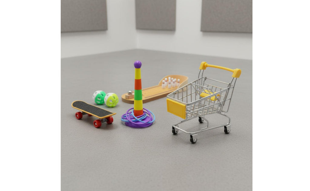 7 Pieces Parrot Toy Set Bright Colors Bird Training Toy Kit Long-Lasting