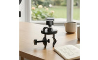 Audio Clamp Matte Black Desk Clamp Adjustable for Round Tube, Streamers