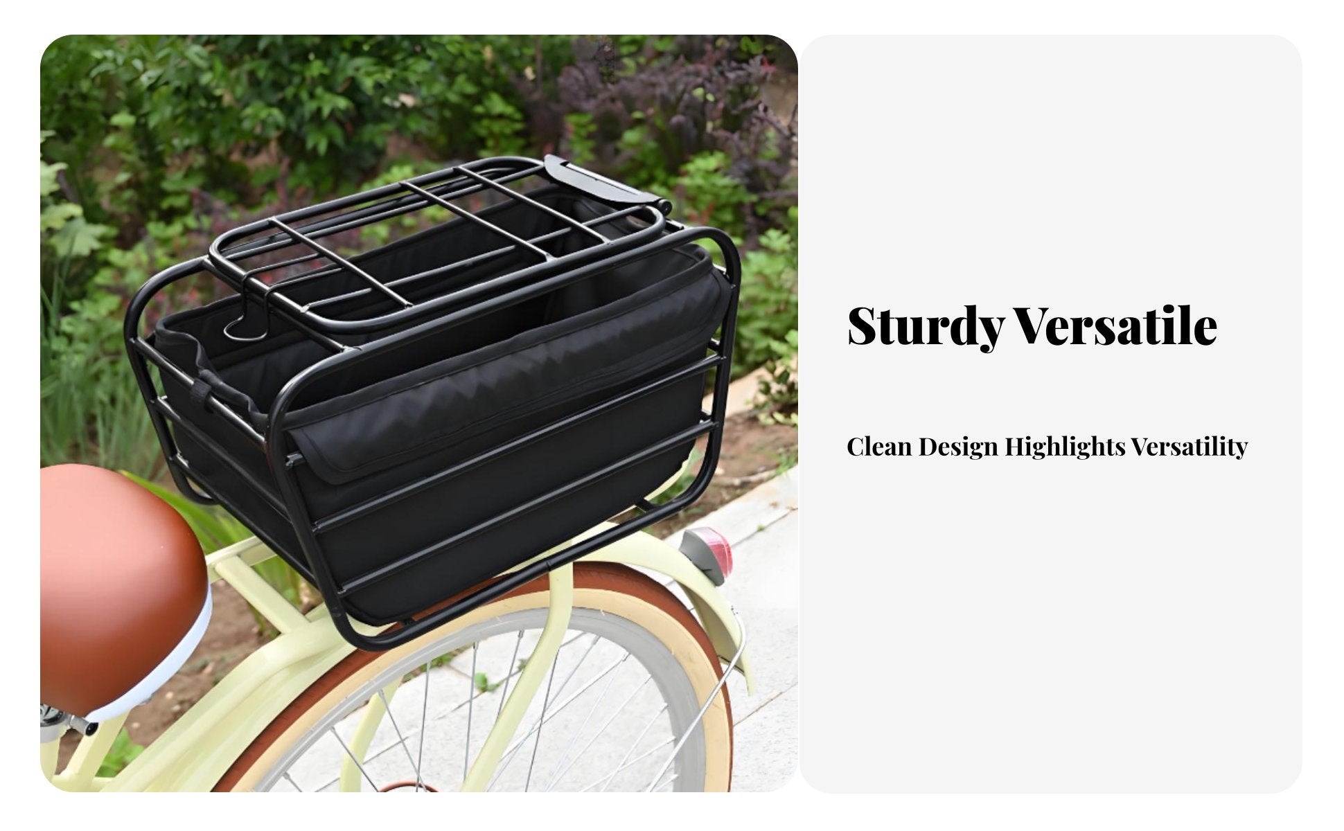 Multi-Functional Cycle Pet Carrier Basket Large Capacity Dog Bike Carrier Easy Installation for Travel