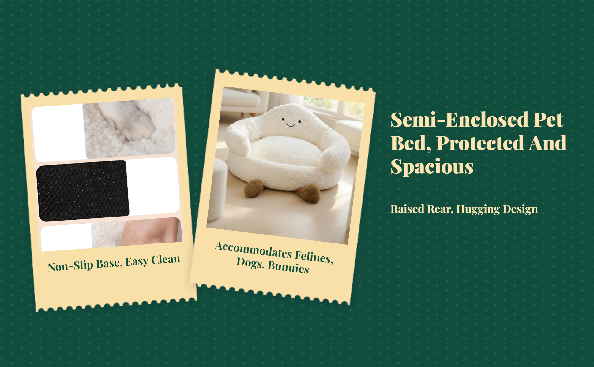 Cat Bed, Calming Plush Sofa, Cozy Indoor Retreat