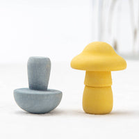 8 Pieces Wood Toadstool Picking Game Hand-Eye Coordination Color Learning Toy