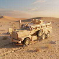 67 Pieces 1:72 Scale Panther MRAP Model Includes Display Case for Boys