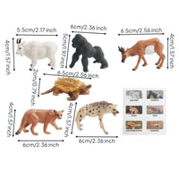 Wild Creature Playset Safe Realistic Creature Model PVC for Classroom, Playroom