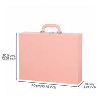 Mahjong Box Sturdy Construction Mahjong Tile Storage Case Spacious Interior PU Leather Game Box for Travel