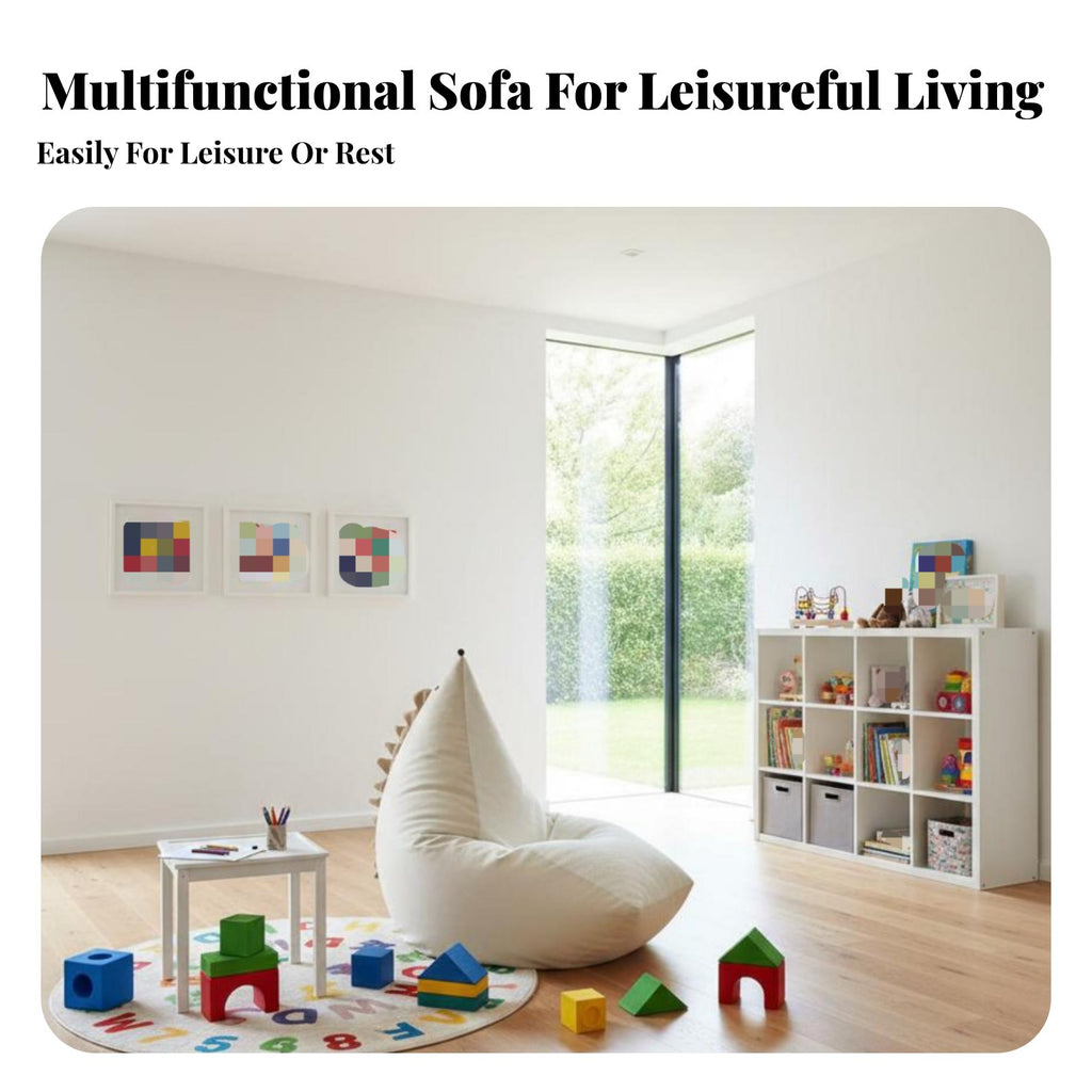 CreatureThemed Character Chair Soft and Comfy Fold-Unfold Creature Sofa Foldable Design Machinecleanable Cover for Infants