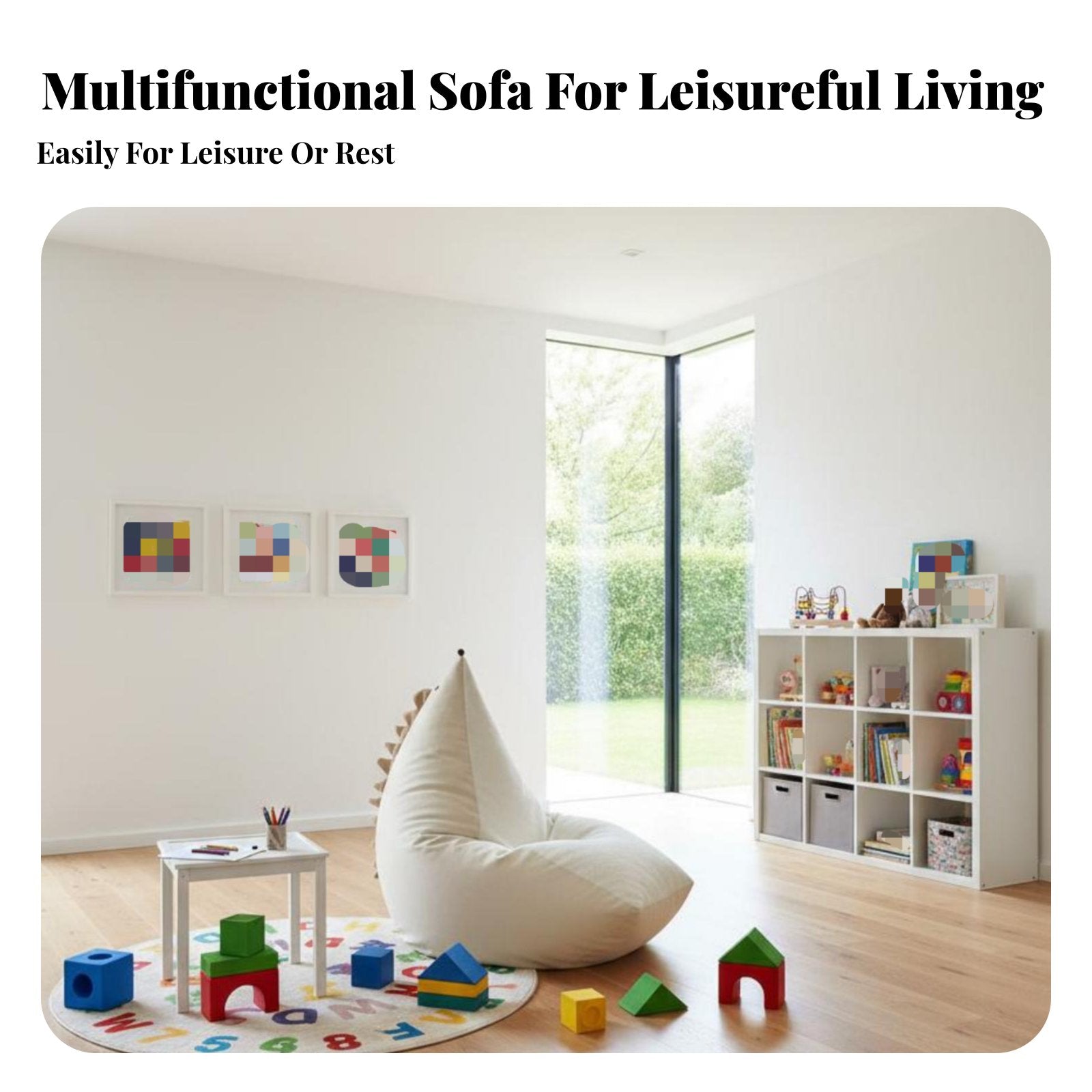 CreatureThemed Character Chair Soft and Comfy Fold-Unfold Creature Sofa Foldable Design Machinecleanable Cover for Infants