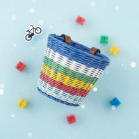 Kids Bike Basket Set Storage Wicker Bike Basket Easy to Install