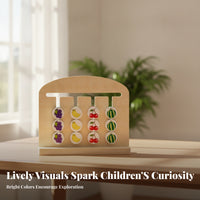 Educational Matching Board Brain Teaser Wooden Reasoning Board Screen Play Matching Card Toy for Children