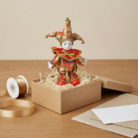 Decorative Clown Figurine Trendy Design Jester Doll Artfully Made for Room Decor