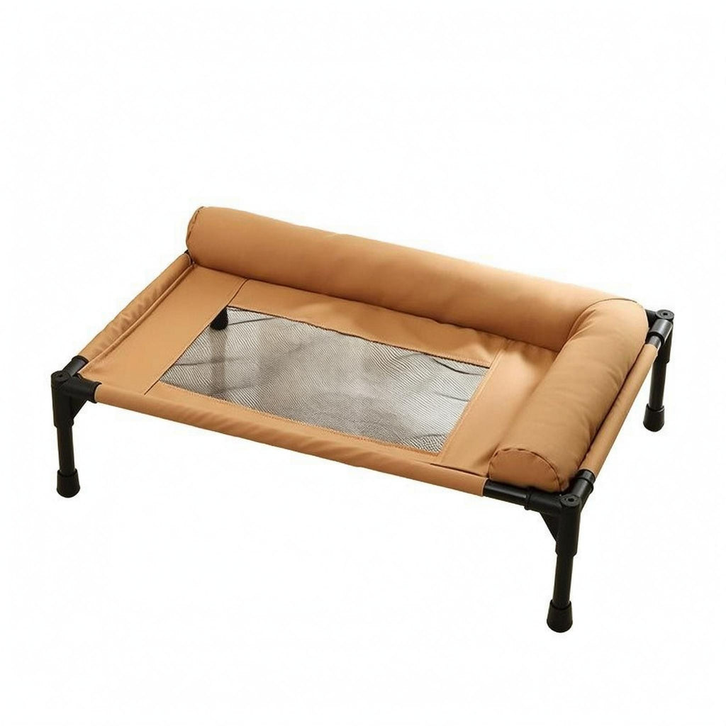 Elevated Dog Bed Black Frame Orthopedic Pet Bed Easy to Clean for Indoor, Pets