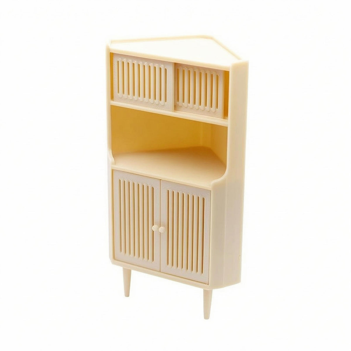 Miniature Corner Cabinet Triangular Top Corner Storage Cabinet Model Accessible