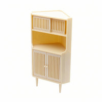Miniature Corner Cabinet Triangular Top Corner Storage Cabinet Model Accessible