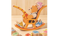 Wooden Fishing Stacking Toy Educational Wooden Balance Stacking Toy Hand-Eye Coordination for Preschoolers, Young Children, Preschool, Kindergarten