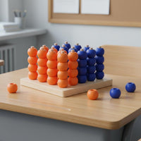 3D Connect Four Game Hand-Eye Coordination Bead Stacking Strategy Game