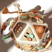Busy Ball Toy 22-Sided Sensory Activity Cube Multi-Function for Infants