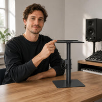 Metal Speaker Stand Easy to Install Audio Gear Support Safety Lock