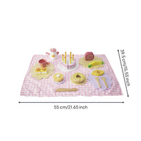 Wooden Cutting Food Toy Realistic Simulation Wooden Cutting Food Set Pretend Play Kitchen Accessories for Kids, Preschool, Daycare, Playroom