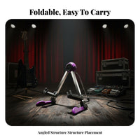 Triangular Guitar Stand Compact Foldable Guitar Stand No Assembly Required for Travel, Stage