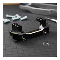 Brass Servo Relocation Bracket Increased Strength RC Crawler Bumper Mount