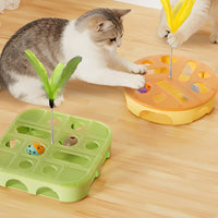 Interactive Feline Maze Box Polished Finish Maze Box Feline Toy Easy to Clean