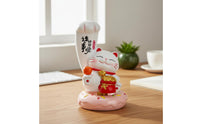 Fortune Feline Figurine Ornament Good Luck Maneki Neko Statue Wealth And