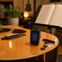 Rectangular Clip-Attached Tuner Circular Power Button Electronic Clip-Attached