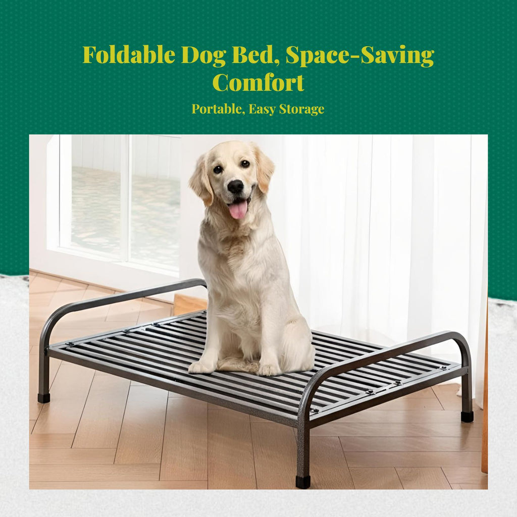 Cooling dog bed with removable cover