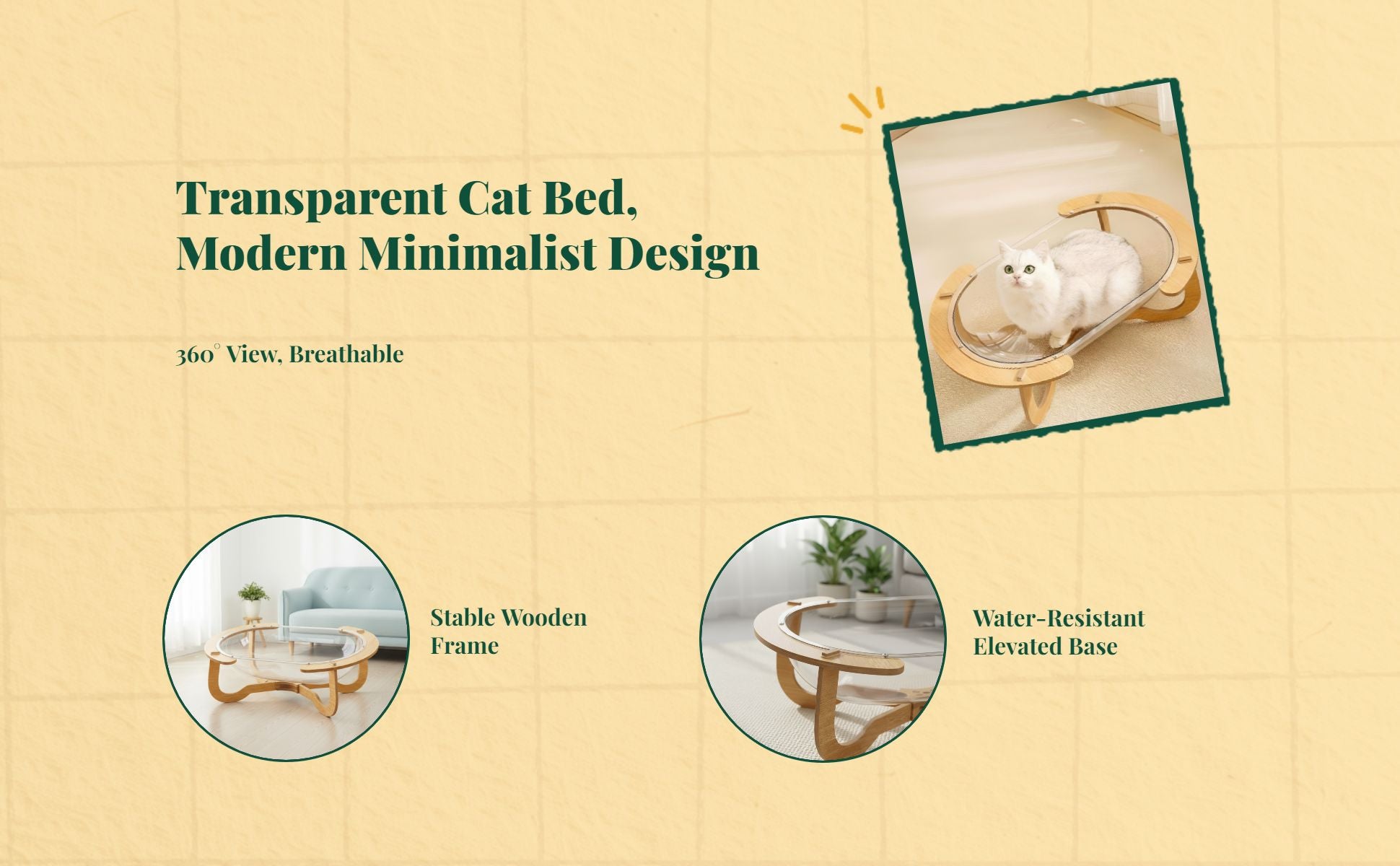Cat Bed with Scratching Post