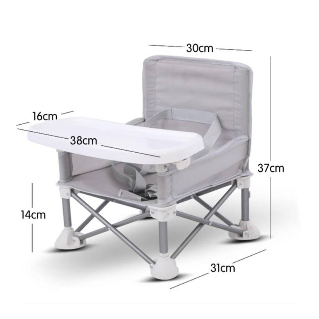 Portable Baby High Chair Lightweight Folding High Chair Sturdy Frame for Outings