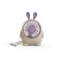 Small Tabletop Fan Circular Grille Home Gadget for Desktop