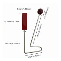 Wood and Metal Toy Instrument Ball-Shaped Striker Wooden Percussion Toy 31 Cm