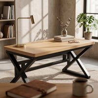 Computer Desk Thick Desktop Wood Computer Desk Sturdy Study Table for Students
