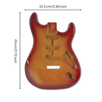 StandardStyle Guitar Body Lacquered Surface ST Style Guitar Body DIY String Instrument Part