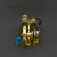 Heat-Powered Engine Model Polished Educational Display Model Flywheel