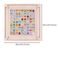 Wooden Matching Puzzle Cognitive Development Pair Matching Puzzle Smooth Finish