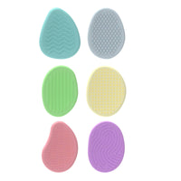 6 Pieces Soft Rubber Worry Stone Toys Calming Textured Sensory Stone Silent Item for Autistic People, Kids