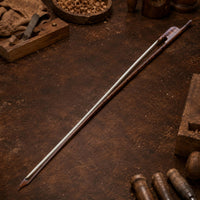 Baroque Cello Bow Shaped Frog Snakewood Cello Bow Wooden Finish