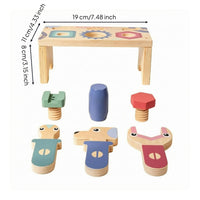 Tool Table Toy Layered Wooden Balance Toy Hand-Eye Coordination