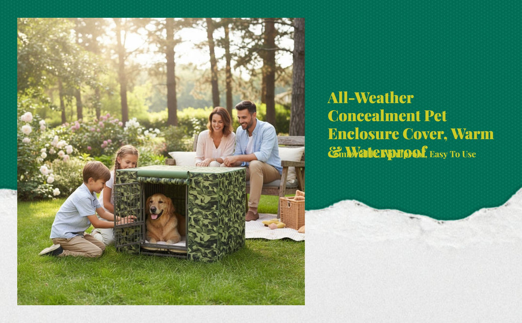 Waterproof Outdoor Dog Kennel Cover, Windproof, Insulated
