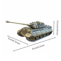 1:32 Tiger King Armored Vehicle Model Realistic Details Alloy Vehicle